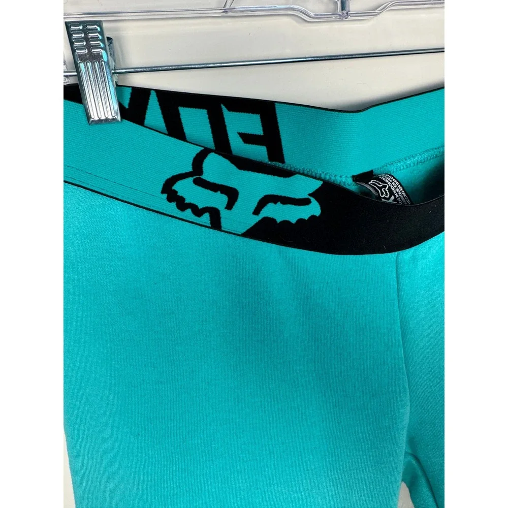 Fox Racing Women's Teal Jogger Sweatpants Thermal Logo Waistband Size S - Picture 6 of 7